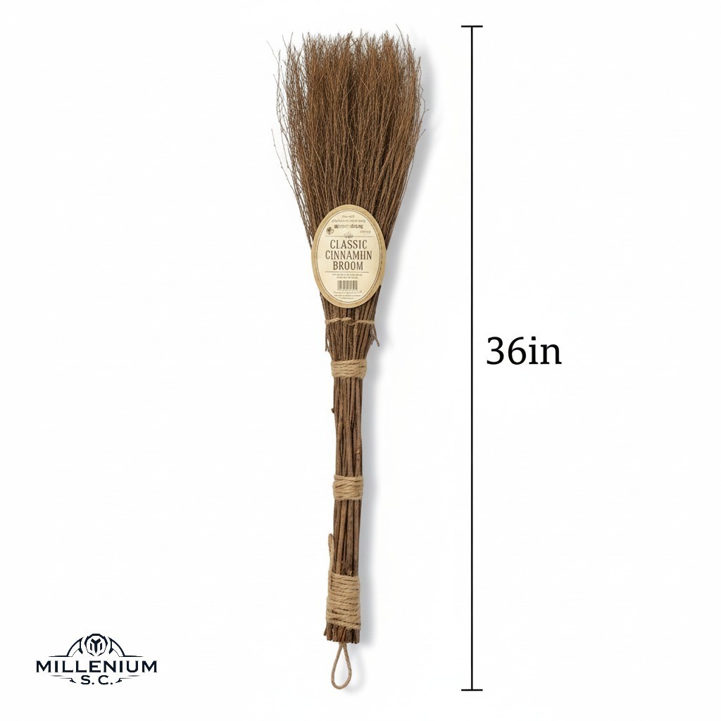 Highly Scented Cinnamon Broom Stick 36 inch Heather Rope Loop Fall Winter Decor