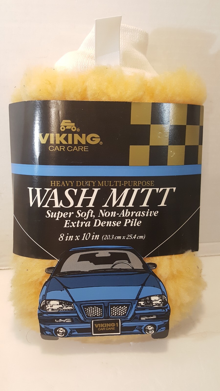 Vtg 1998 Viking Car Care Wash Mitt Heavy Duty Multi-Purpose 8″x10″ NOS