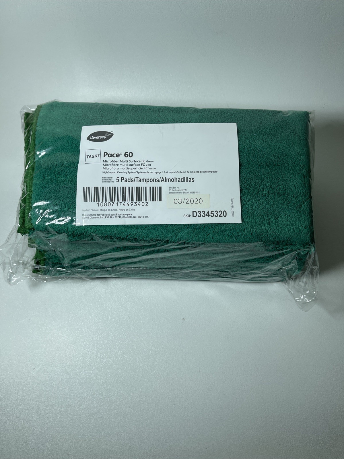 5 Pack Diversey High Quality Microfiber Mop Pads
