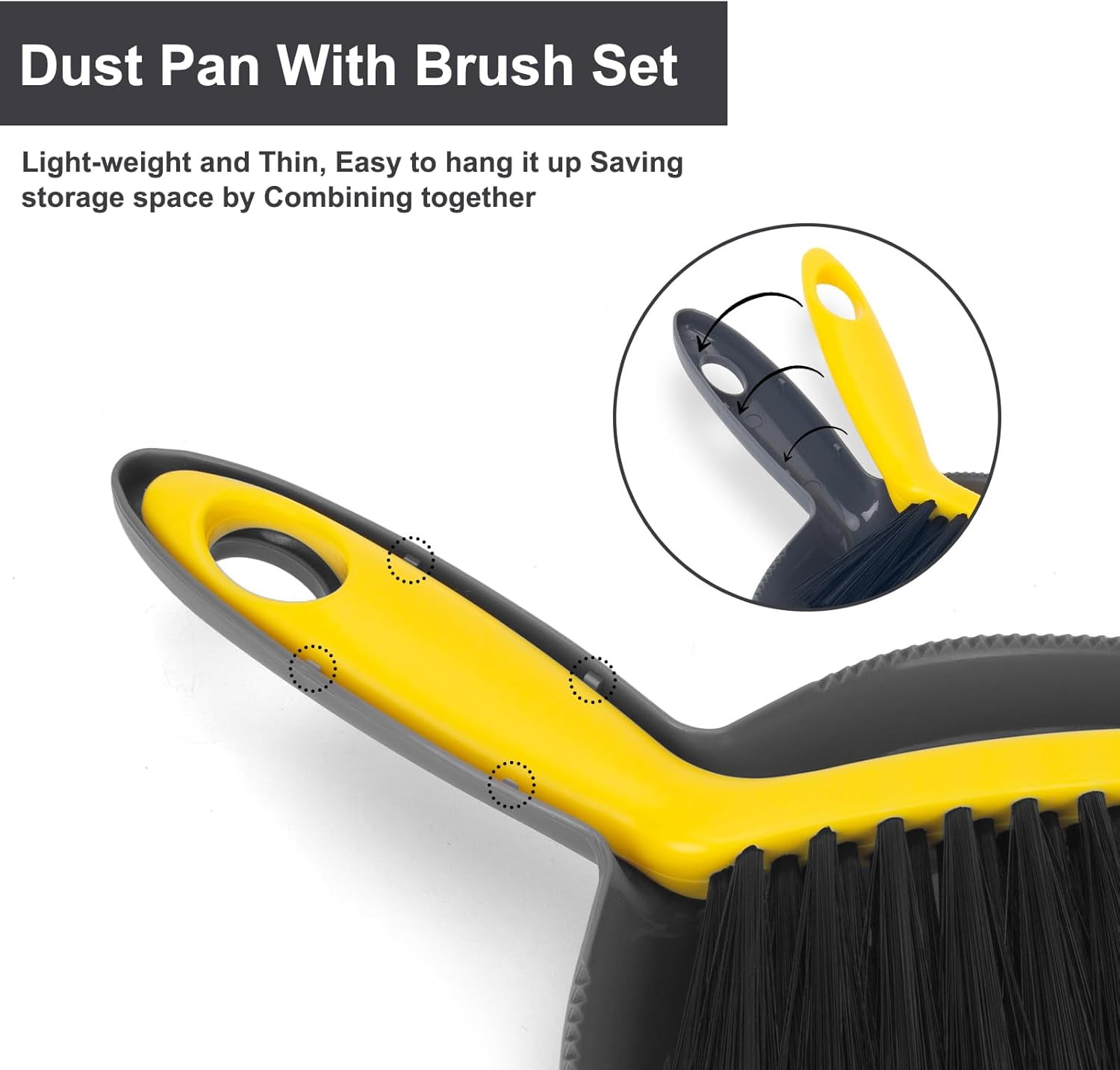 Mini Dustpan and Brush Set Small Handheld Cleaning Broom Combo Set