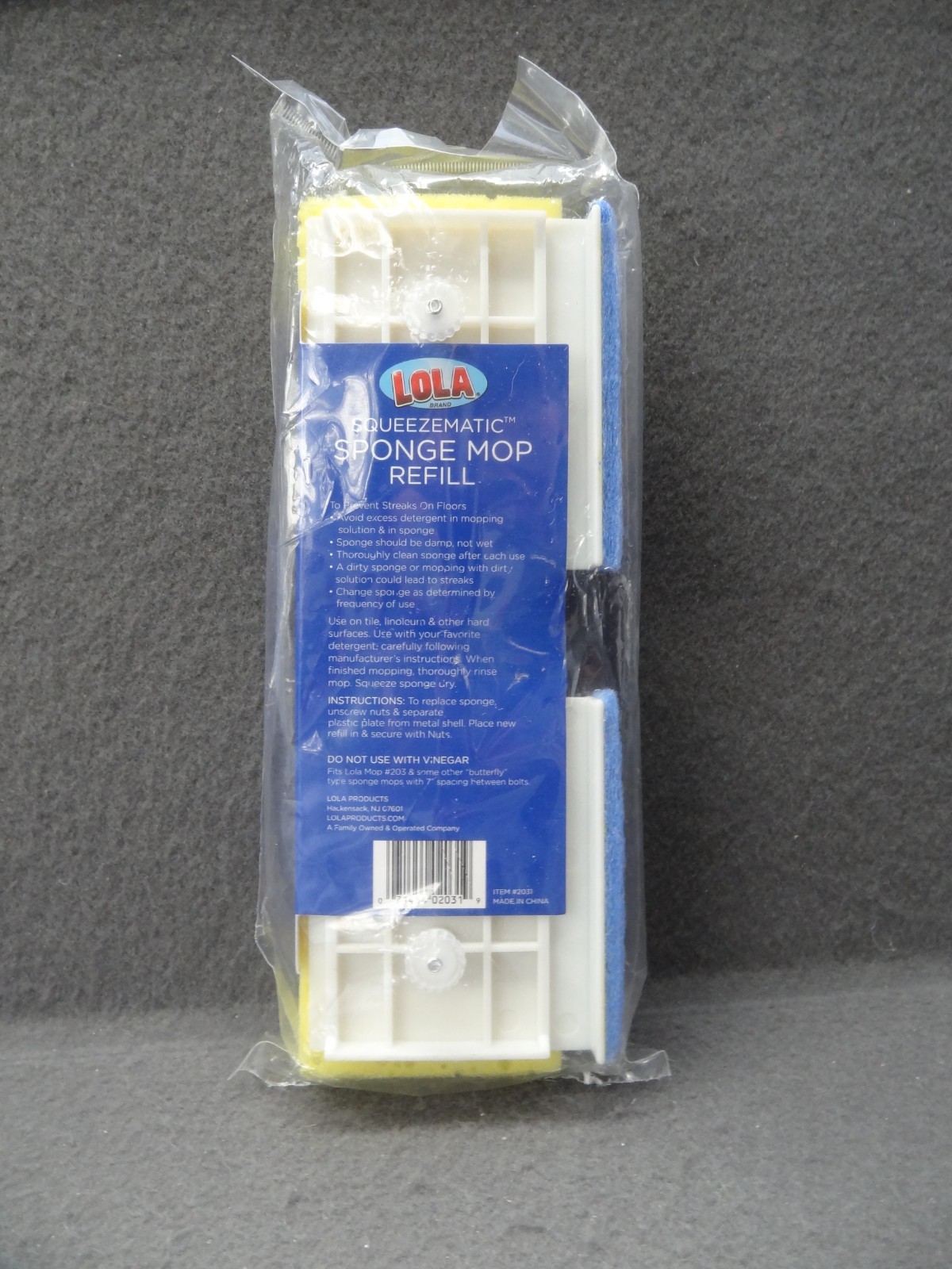 NEW LOT (5) Lola 2031 Squeezematic Sponge Mop Refill For 203 Butterfly Head