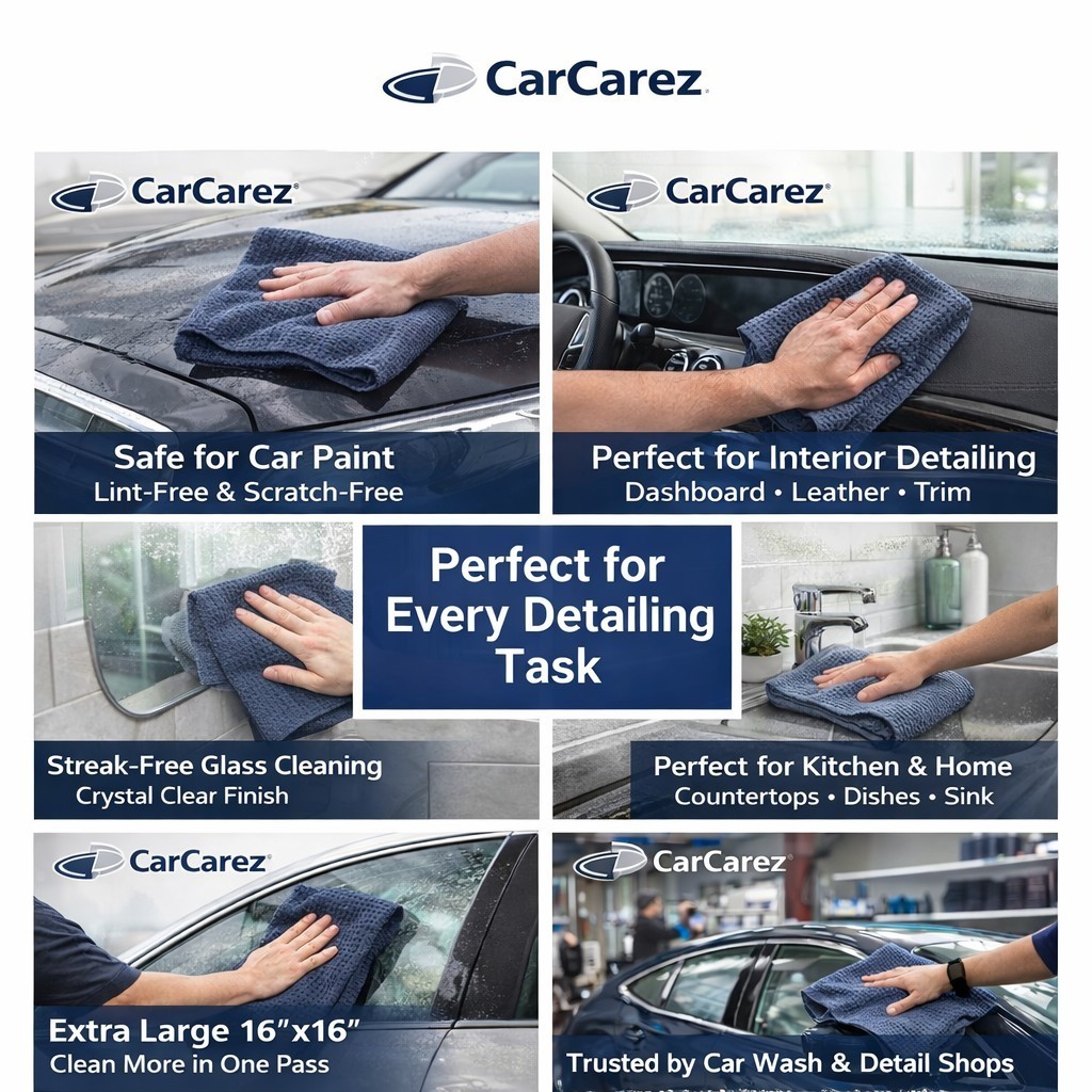 240 Pack Bulk Microfiber Towels 400 GSM Waffle Weave 16×16 Car Drying Rag 70/30