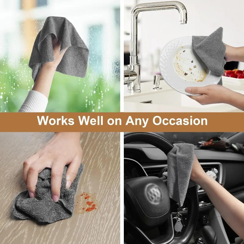 20-Sheet Reusable Microfiber Cleaning Roll – Paper Towel Replacement