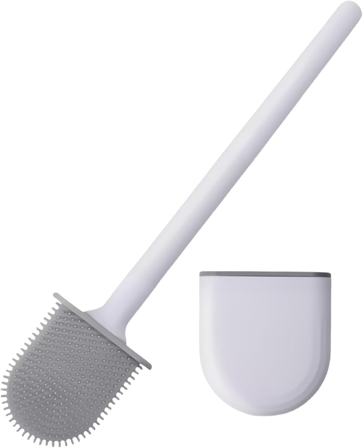 Silicone Toilet Brush,Toilet Bowl Brush,Toilet Brush and Holder Set,Rv Toilet
