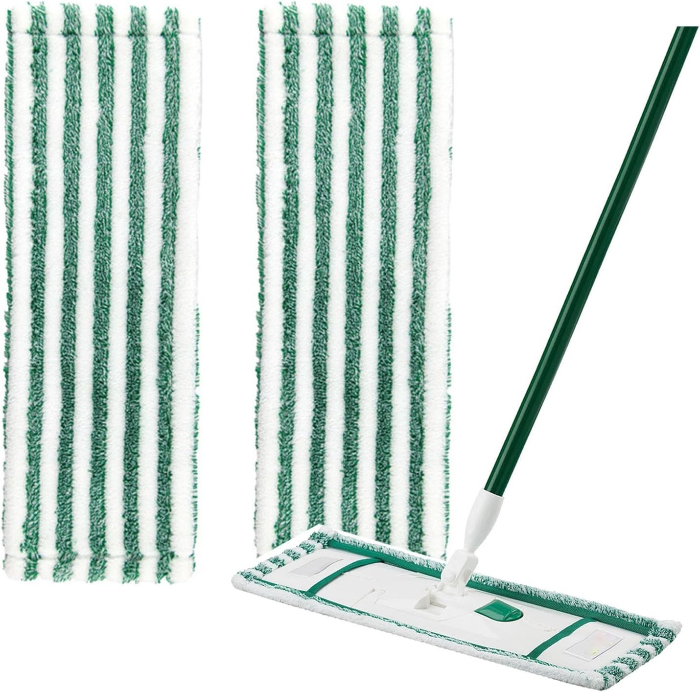 Libman Wet & Dry Microfiber Mop Refills – 2 Pack Reusable Washable Microfiber