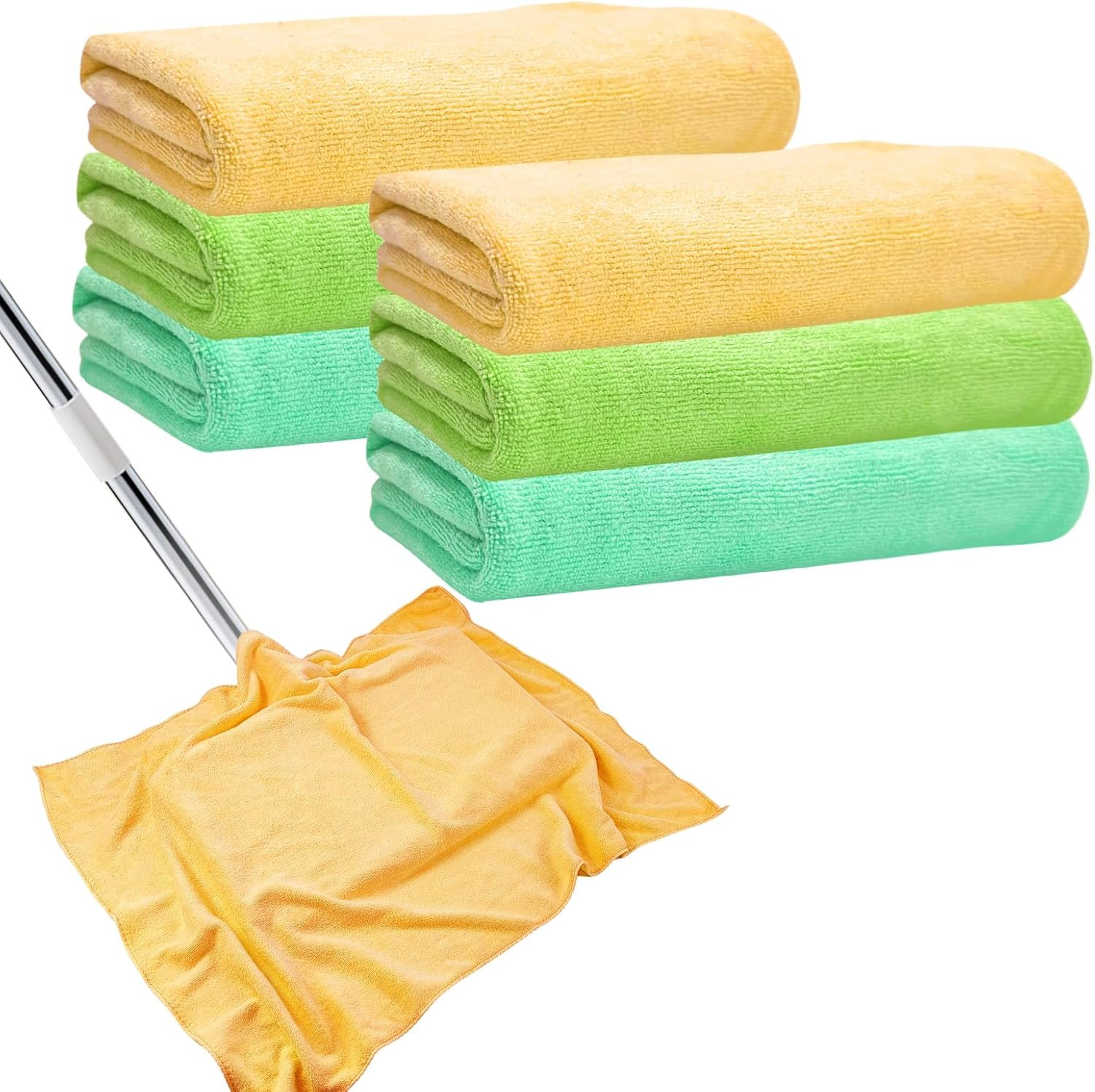 6 Pcs Extra Large Microfiber Cleaning Cloth, 20″ x 30″ Washable Reusable Large F