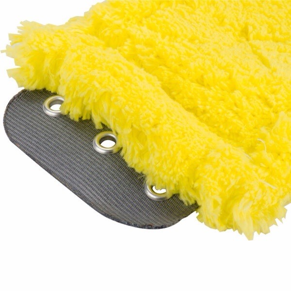 5 Pack – Unger SmartColor MM40Y MicroMop 15.0 16″ Yellow Wet / Dry Mop Pad