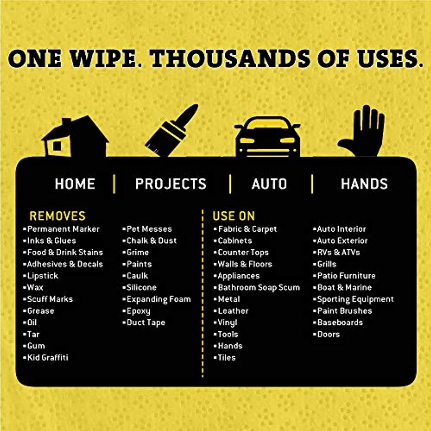 Tub O Towels TW90 Heavy-Duty 10″ x 12″ Size Multi-Surface Cleaning Wipes, 90