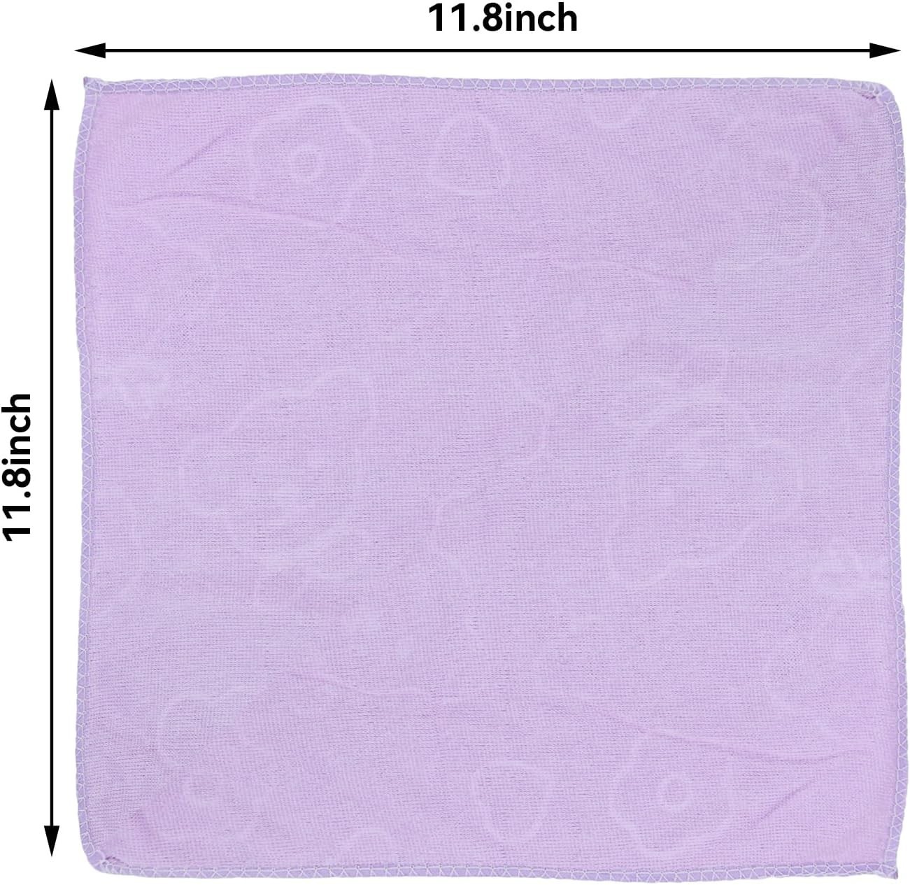 Microfiber Cleaning Cloth 25 Pack Cleaning Towels with 12 Color Assorted 12″x12
