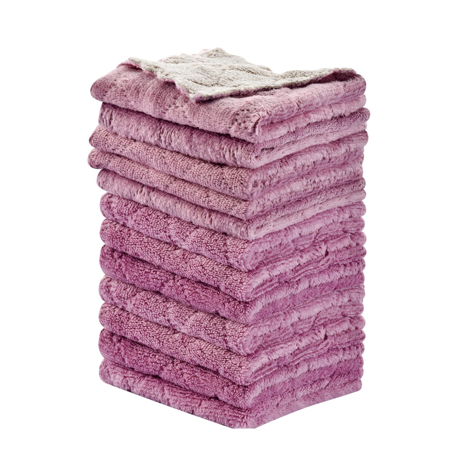 OstWony 12PCS Kitchen Towels Dish Towels, 10 inches x 6 inches, Purple