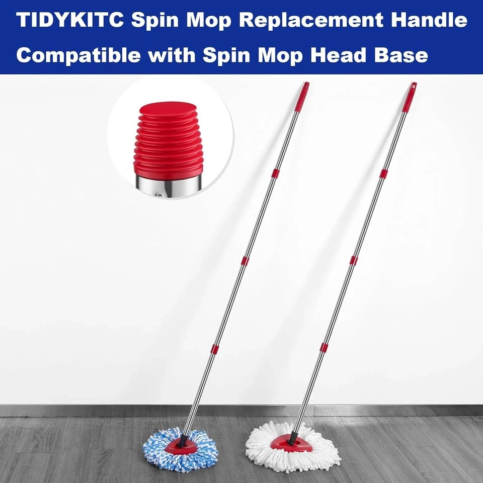Spin Mop Replacement Handle Compatible with O Cedar Red – Germany Screw
