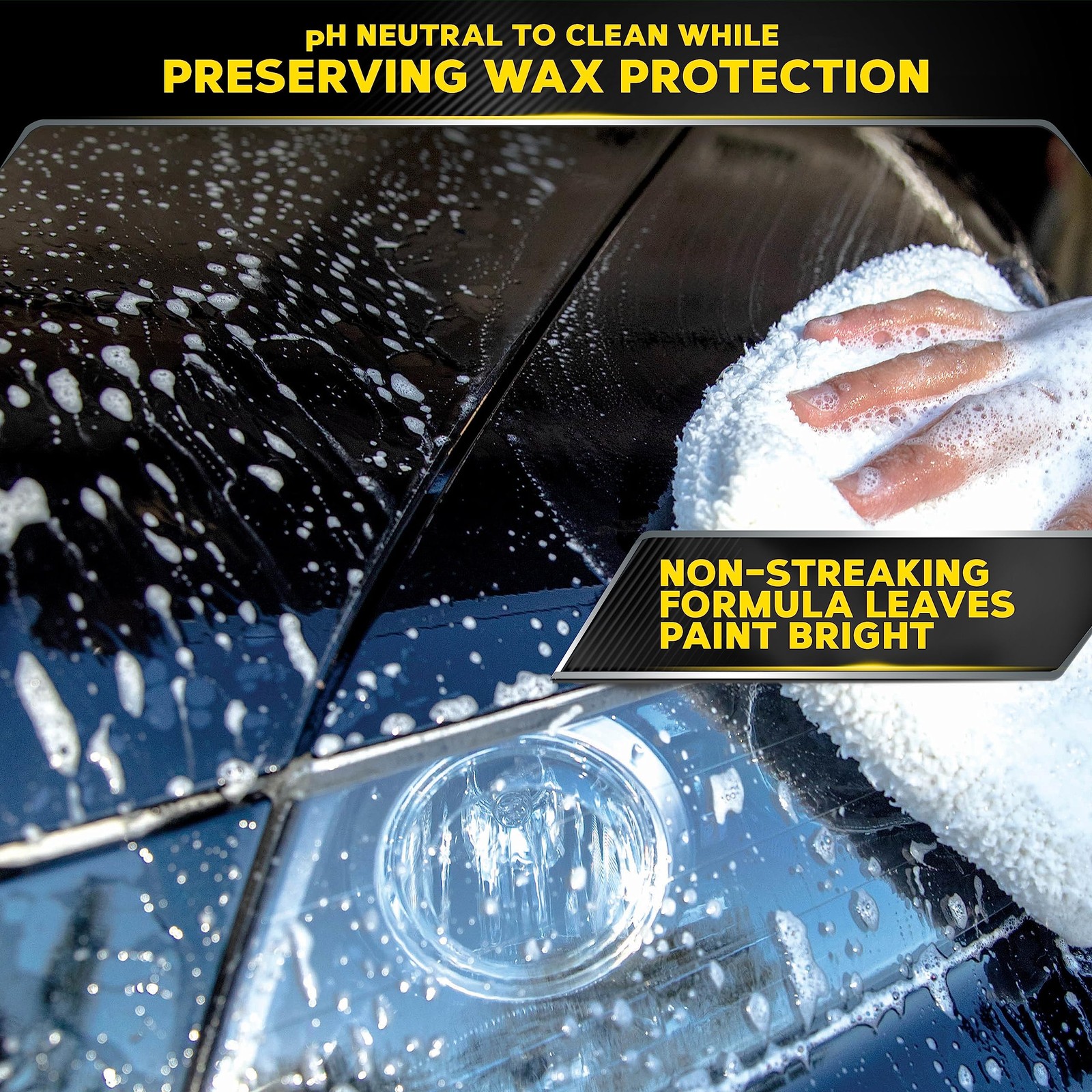 Meguiar’s Deep Crystal Car Wash – 64 Fl Oz (Pack of 1), Black