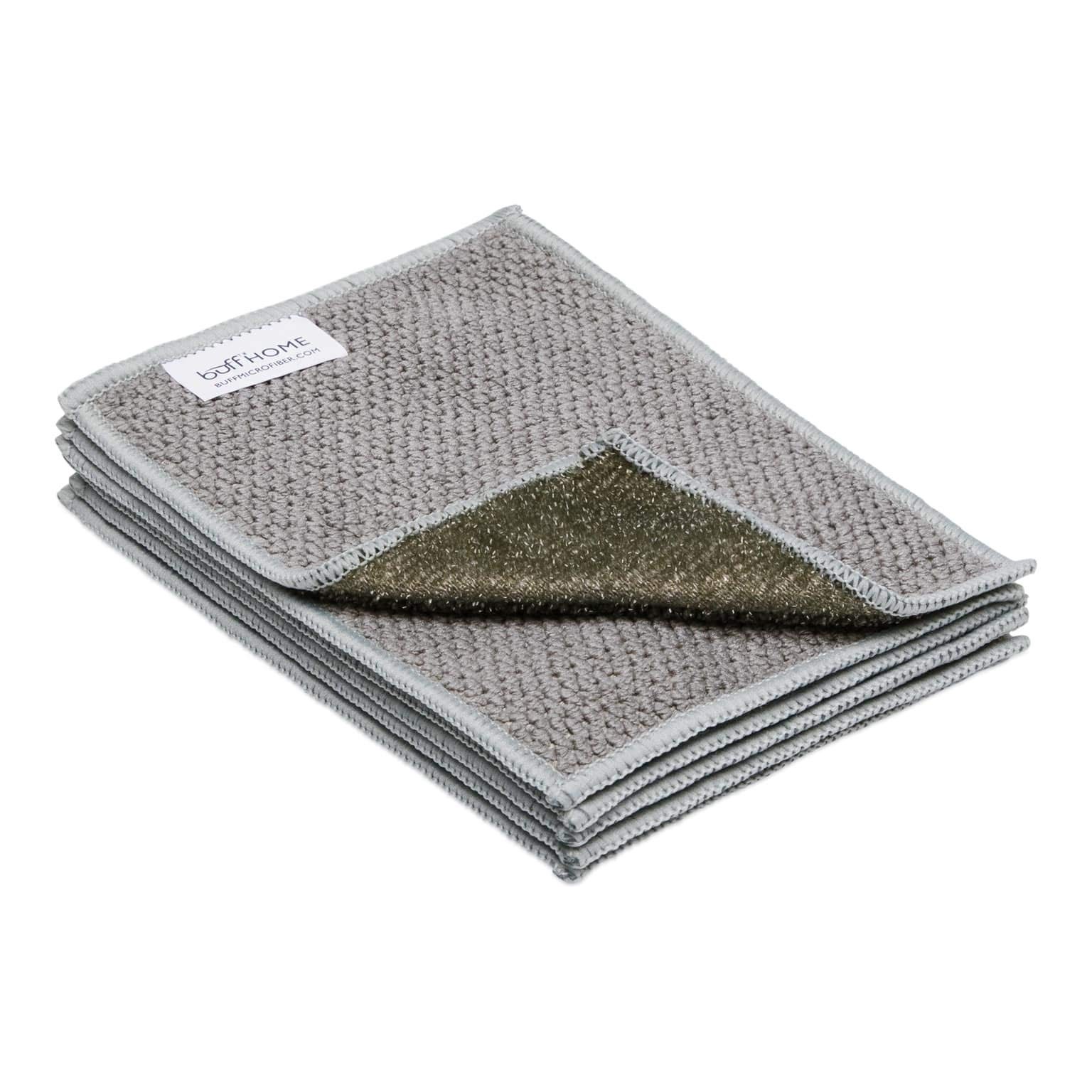 Microfiber Dish Cloths | Scrubs Cleans Dishes Sinks Counters Stove Tops | Eas