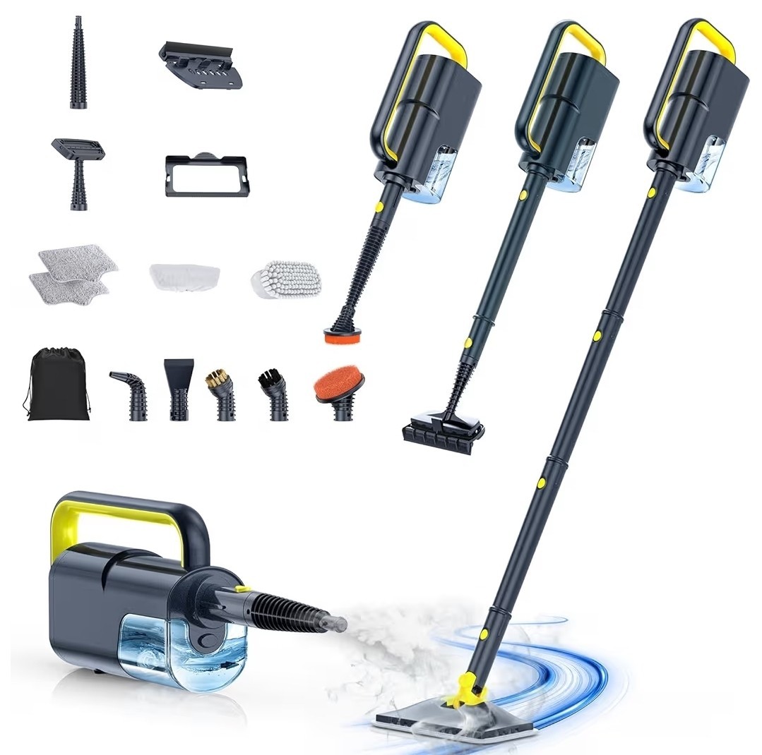 Scrub Wiz Steam Mop With Detachable Handheld Steamer 10 In 1 Quick 10 Sec. Heat