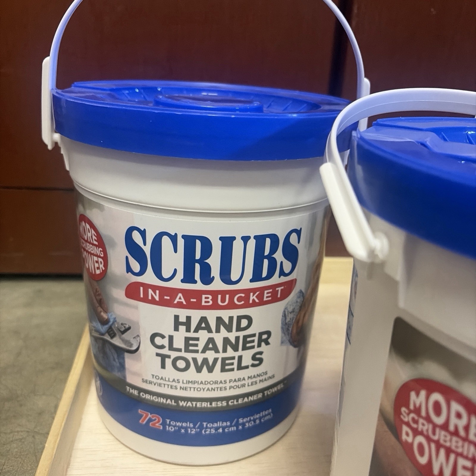 Scrubs In-A-Bucket Hand Cleaner Towels 72 Count Waterless Cleaning Wipes Lot 3