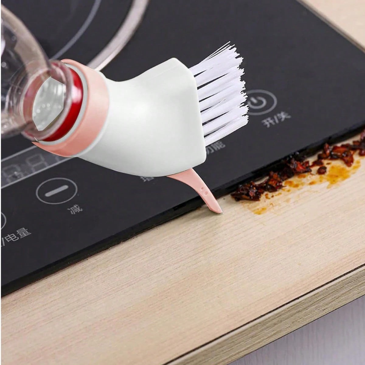 2-in-1 Bottle Cleaning Brush Creative Multifunctional Gap Brush Kitchen Tool NEW