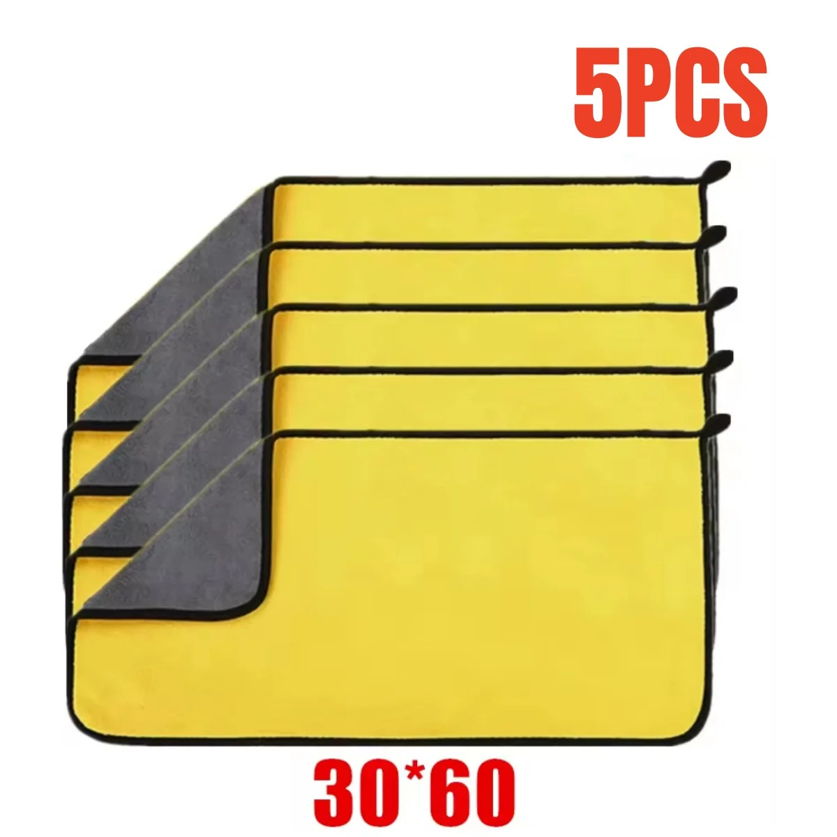 1/2/5PCS Car Wash Towels Cleaning Cloth Absorbent Dry Cloth General Purpose Micr