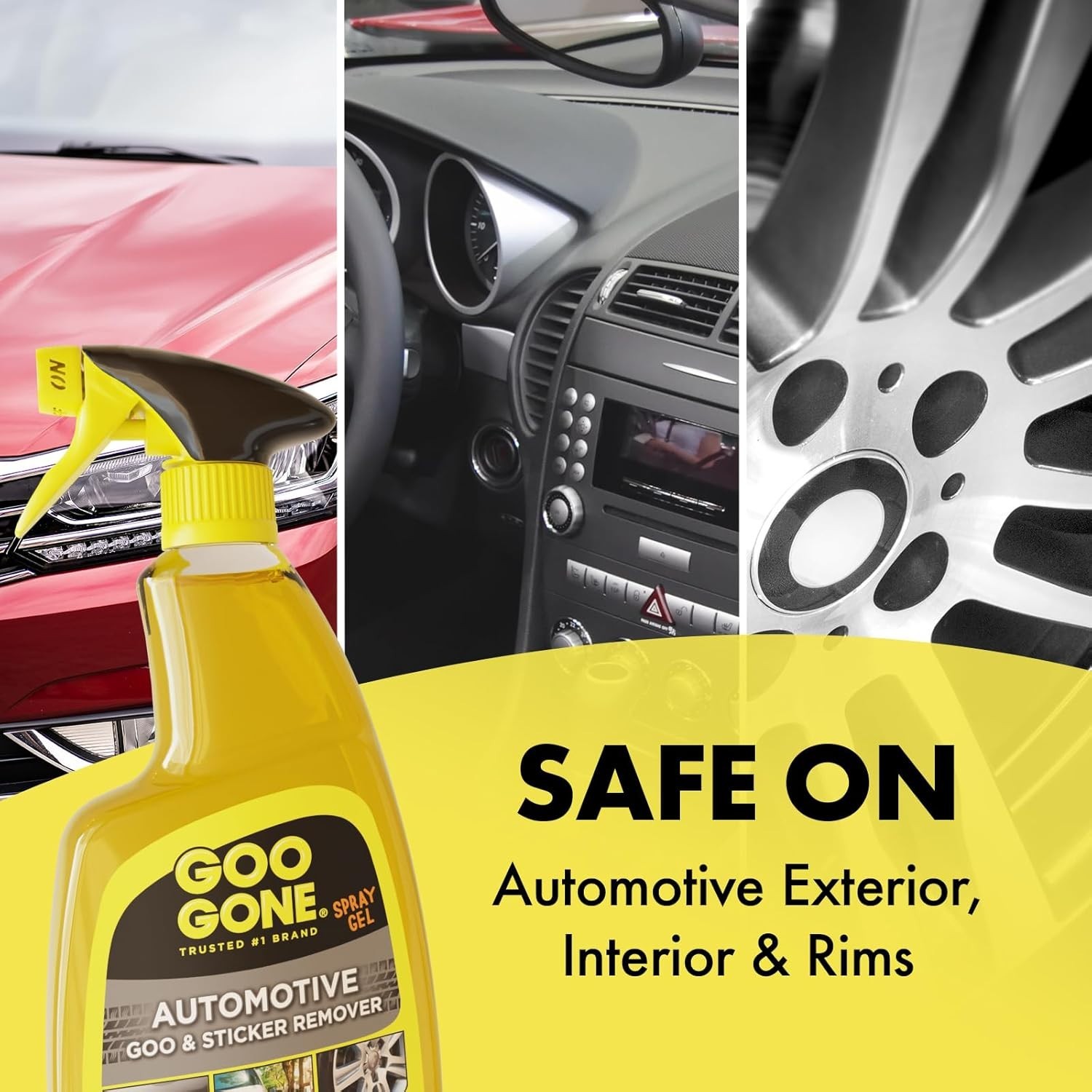 Automotive Adhesive Remover, Goo & Grime Cleaner for Bumper Stickers, Decals,…