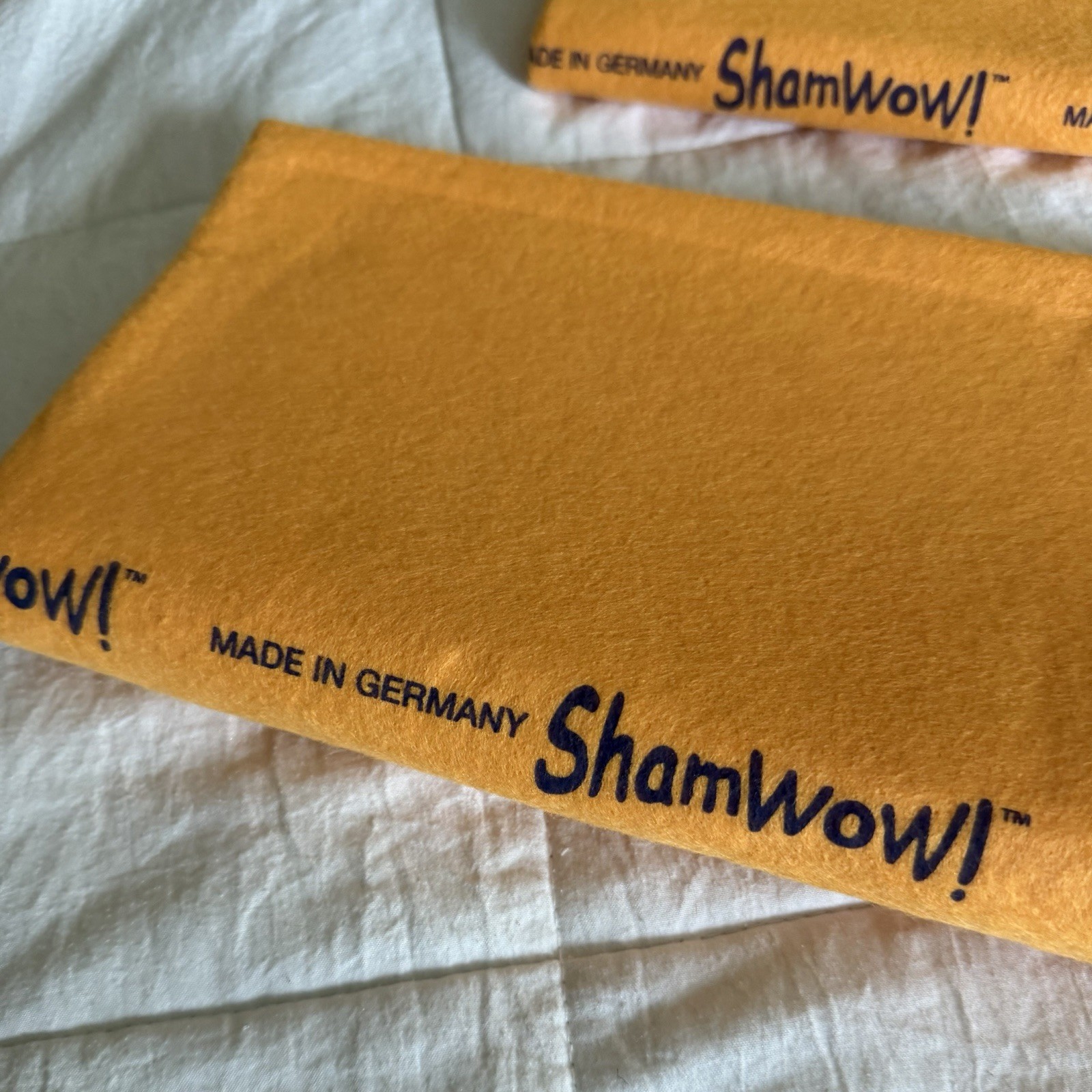 ShamWow (2) Pack Cleaning Cloths 23×19 Made In Germany Authentic