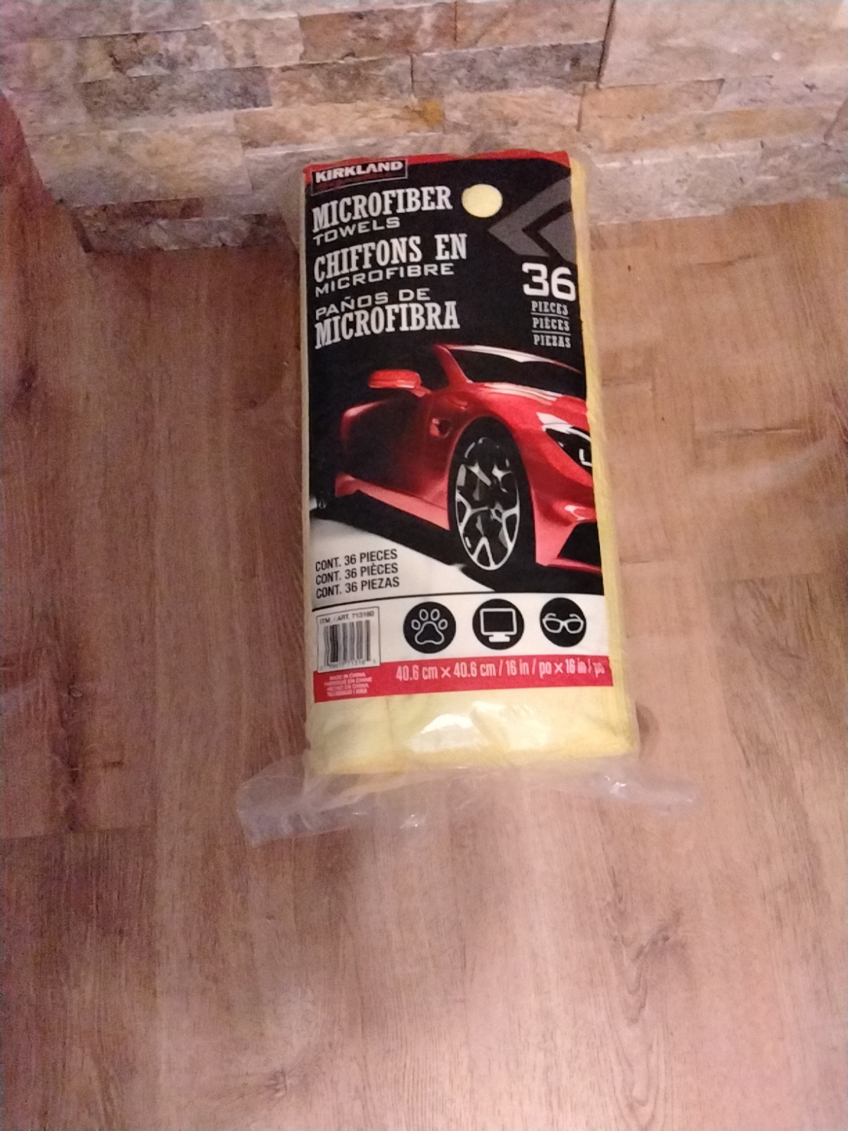 Kirkland Signature Ultra Microfiber Towels Auto Home, 16in x 16in, 36 count