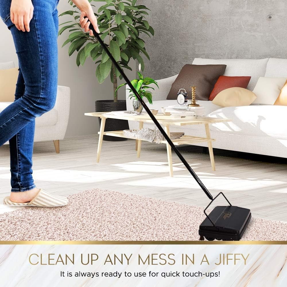 Lightweight Electrostatic Floor Sweeper – Ideal for Carpets & Hard Surfaces
