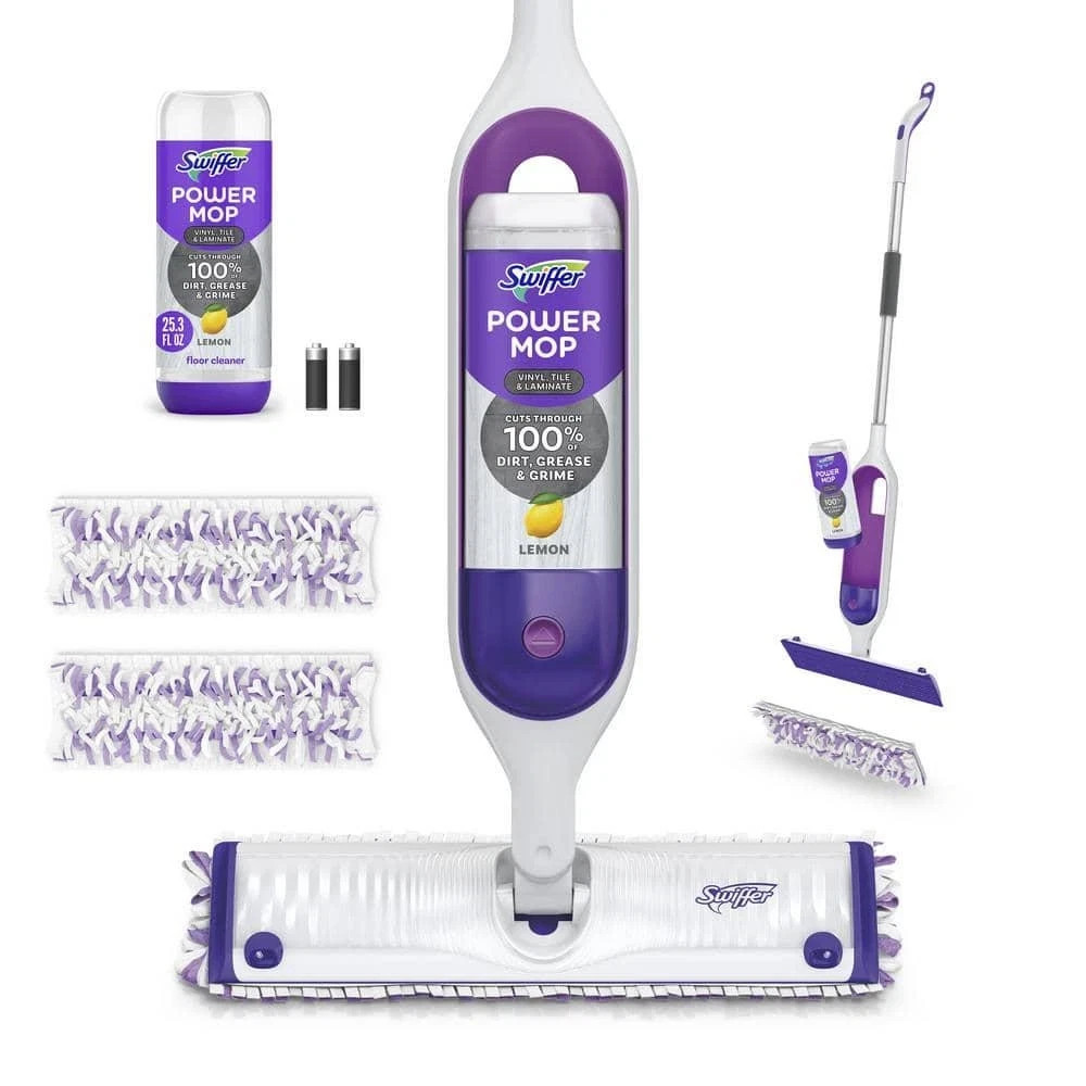 Swiffer Power Mop, Floor Cleaner, Tile, Vinyl, Laminate, Wood, Floor Cleaner,New