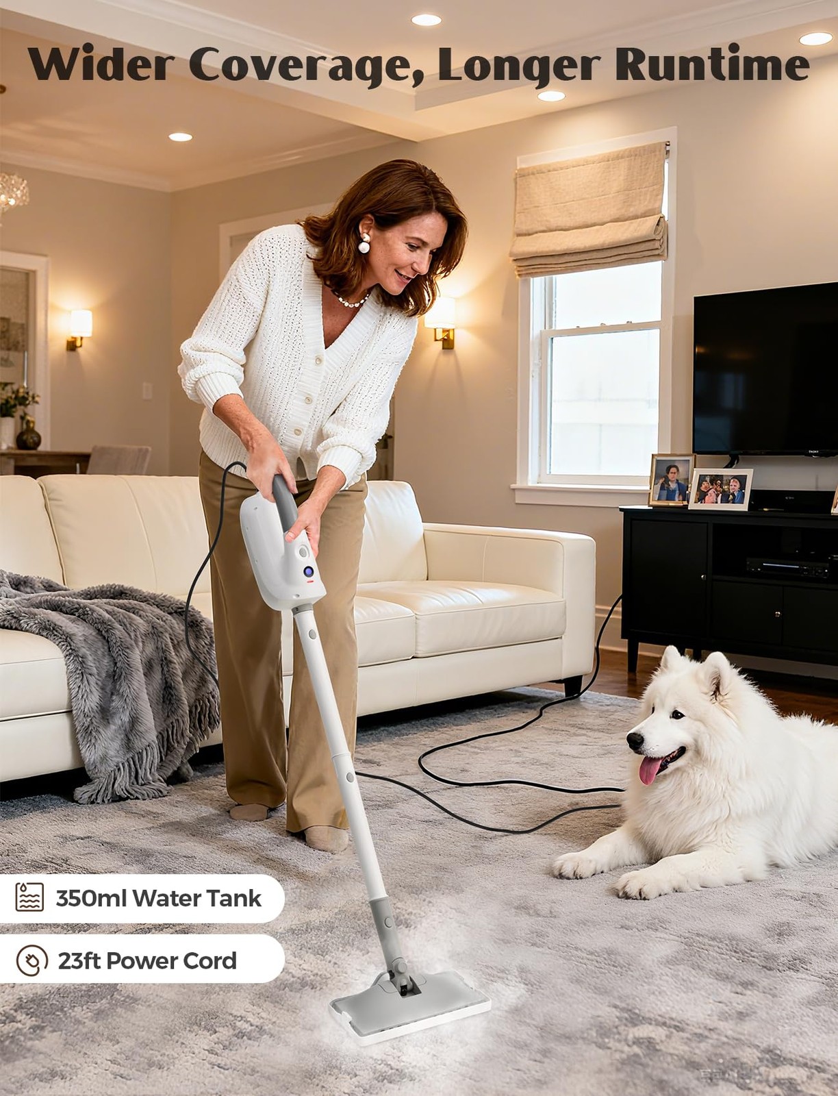10-in-1 Steam Mop, Detachable Handheld Steam Cleaner, Multi & Up Steamer for …