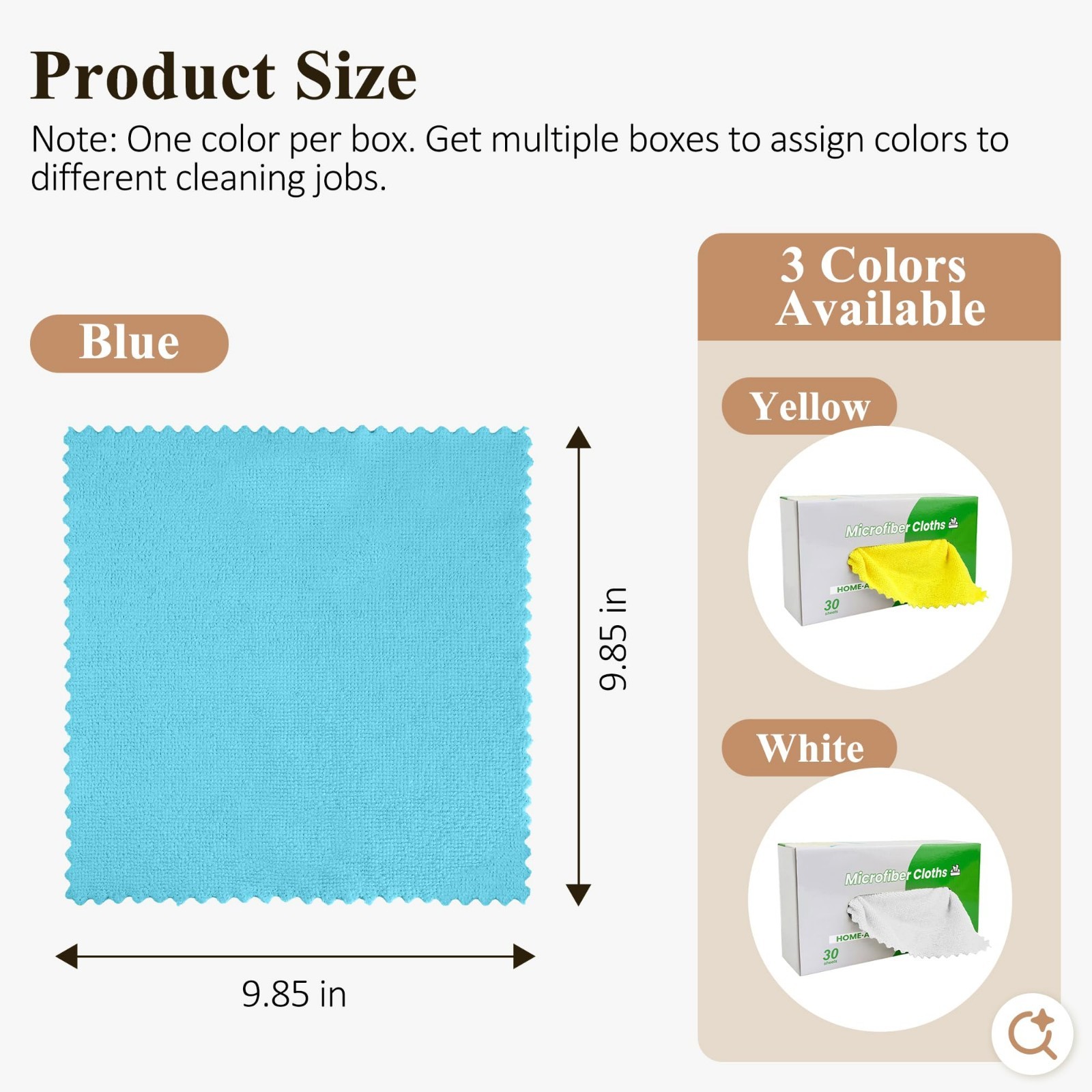 30 Pack Microfiber Cleaning Cloths – Ultra Absorbent, Lint Free, Reusable Towels