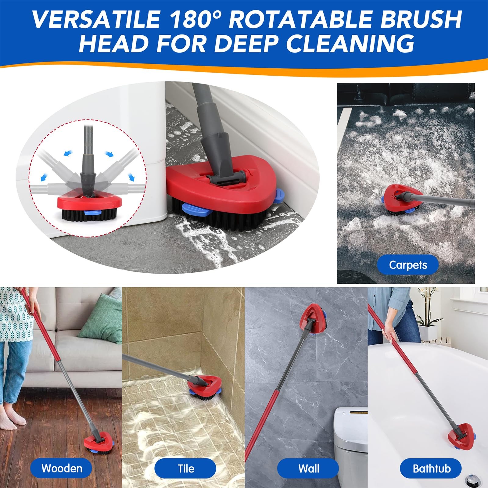 Replacement Microfiber Mop Head Easy Clean Wring Refill For O-Cedar Spin Mop