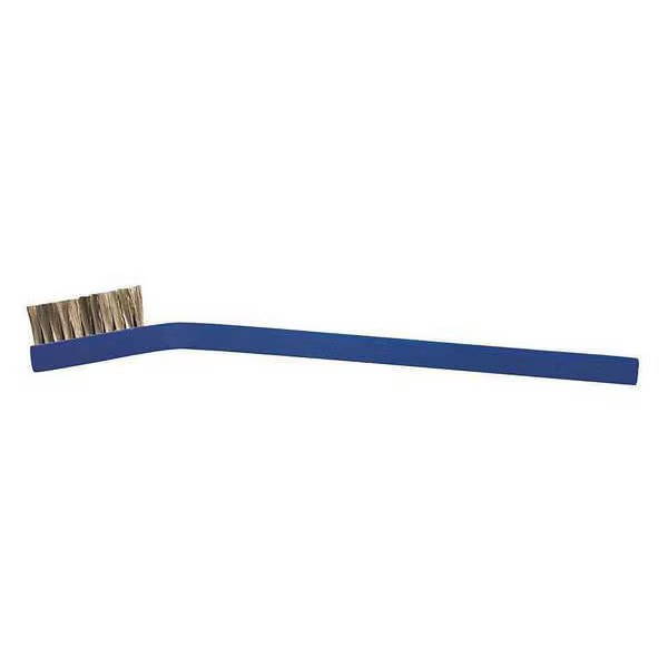 7/16 in W Scrub Brush, Medium, 6 7/16 in L Handle, 1 3/16 in L Brush, Brown,