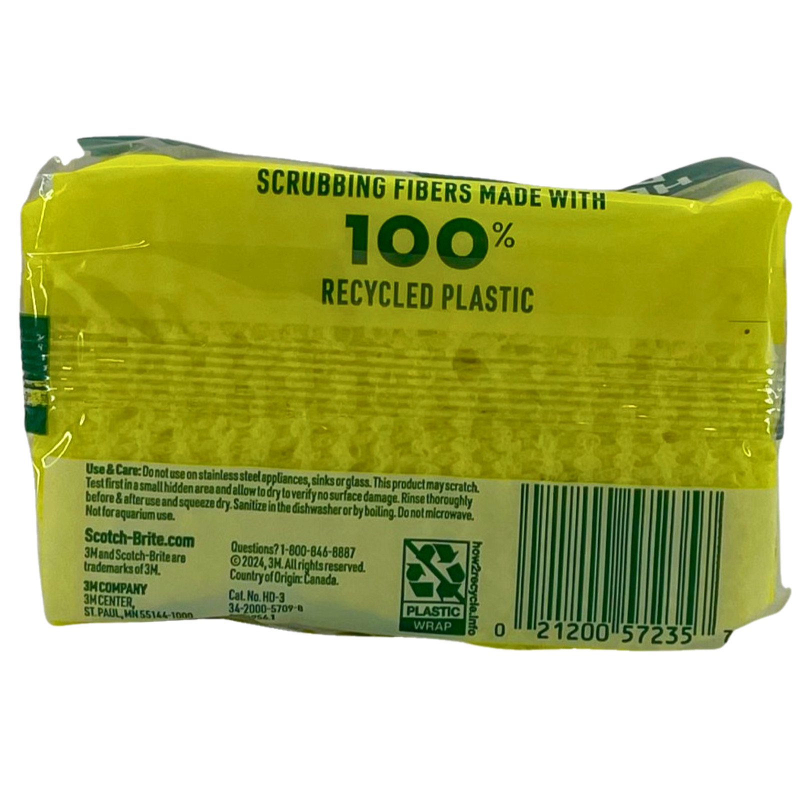 Scotch-Brite Heavy Duty Scrub Sponges 3X Scrubbing Power 2 Count Pack (4 Pack Bu