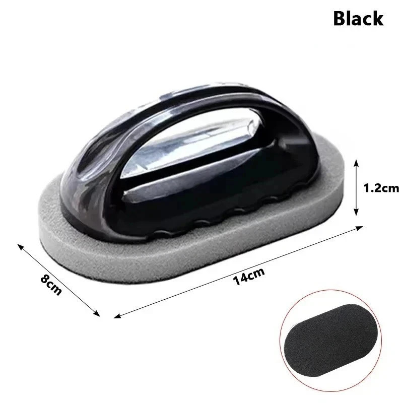Magic Emery Sponge Cleaning Brush Handle Rust Remover Kitchen Bath Scrubber Tool