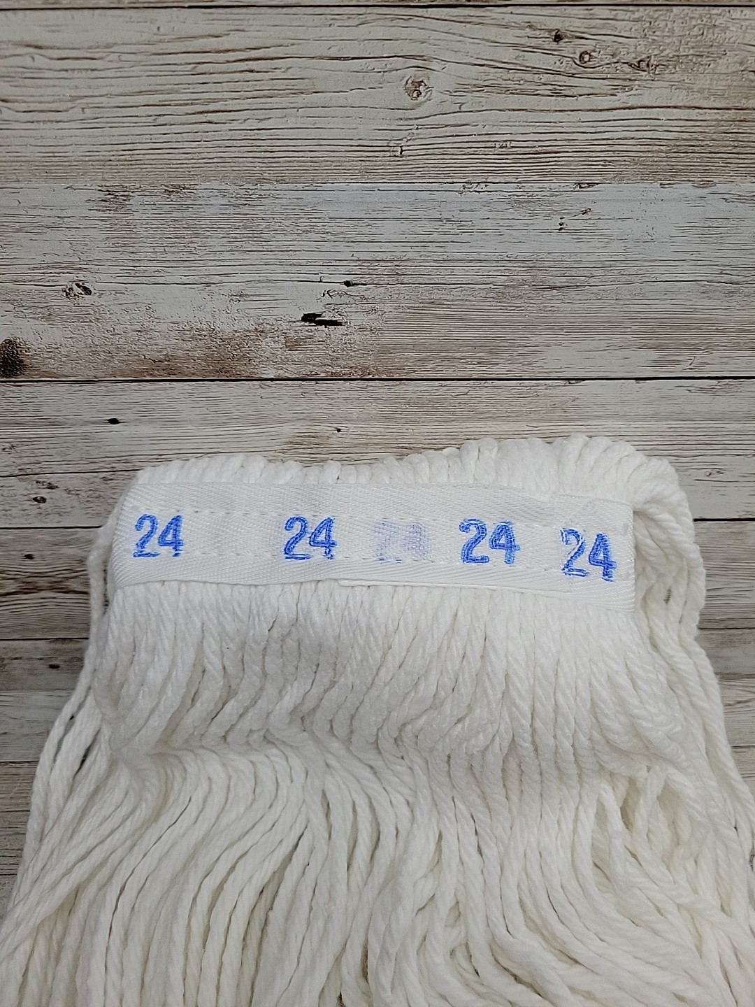 Mop Head Replacement Cotton Blend 24 oz *Lot of 5* Straight End wet Mop Head