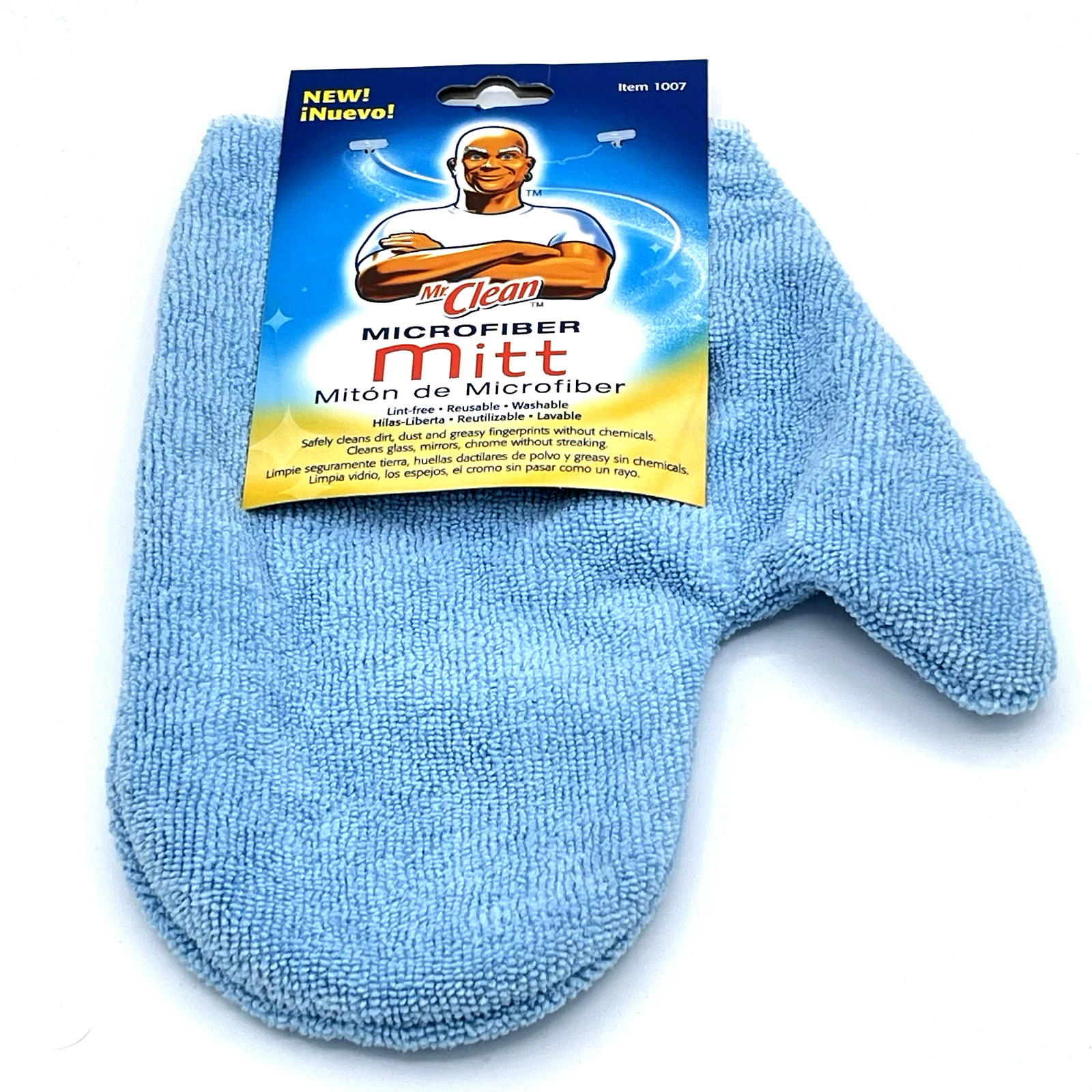 Mr. Clean Microfiber Mitt Lint Free Reusable Washable NEW Item 1007