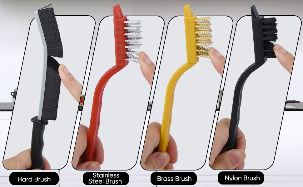 Crevice Cleaning Brush,8 Pcs Cleaning Supplies,Hard Bristle Crevice