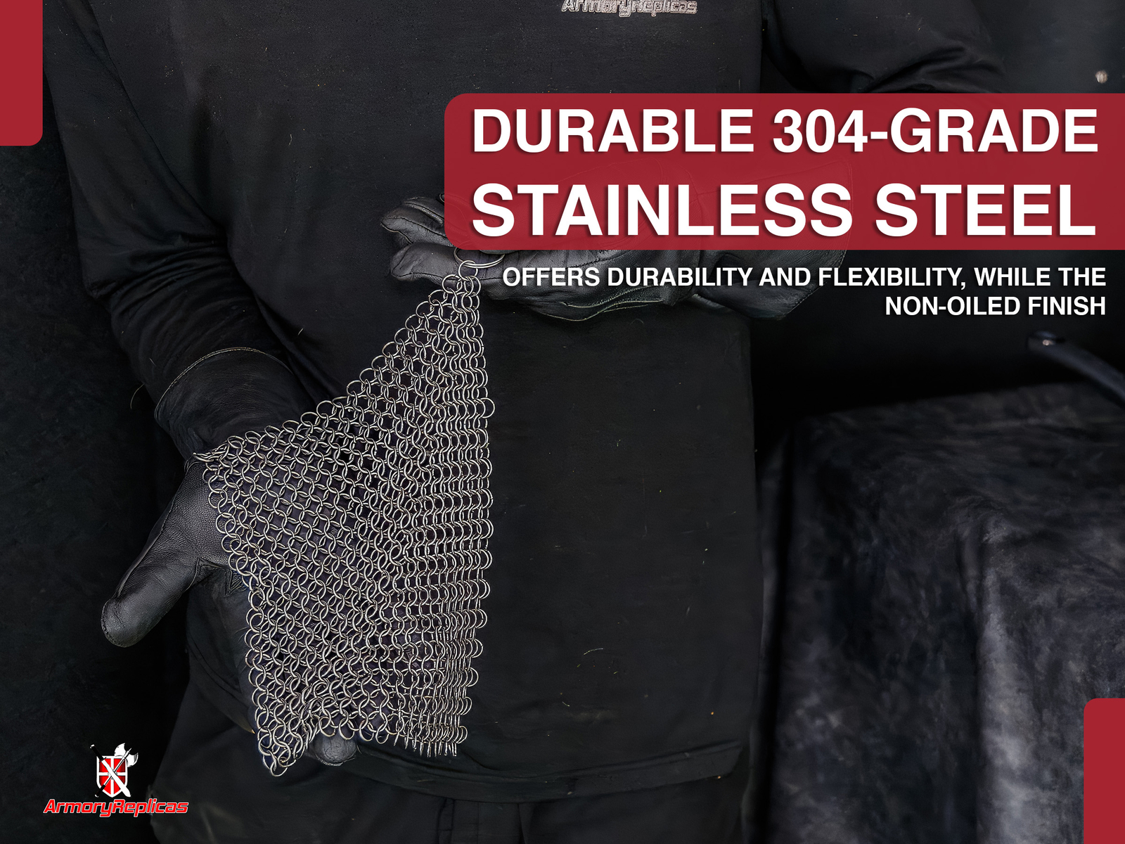 Chainmail Scrubber Cleaning Cast Iron Stainless Steel Accessory Tough Cleaning