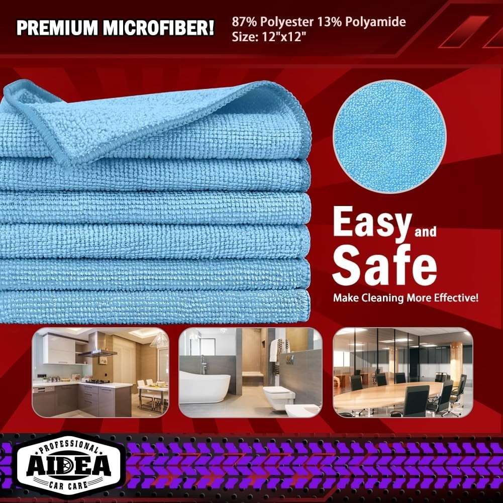 Bulk Microfiber Towels 150 Pack – Lint-Free Cleaning Cloth