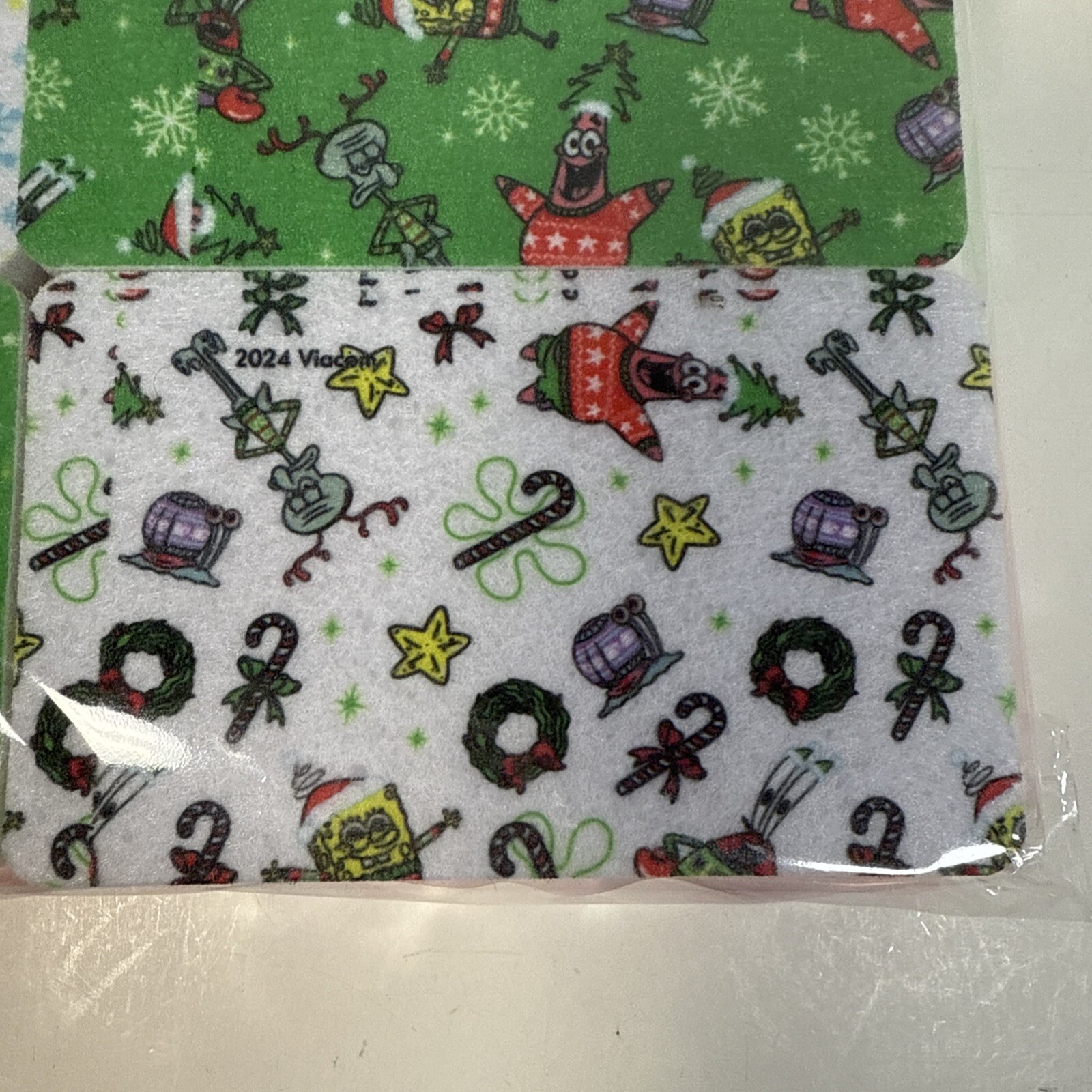 Nickelodeon SpongeBob Sqaurepants Holiday 4-pack cleaning sponges, NEW 2024