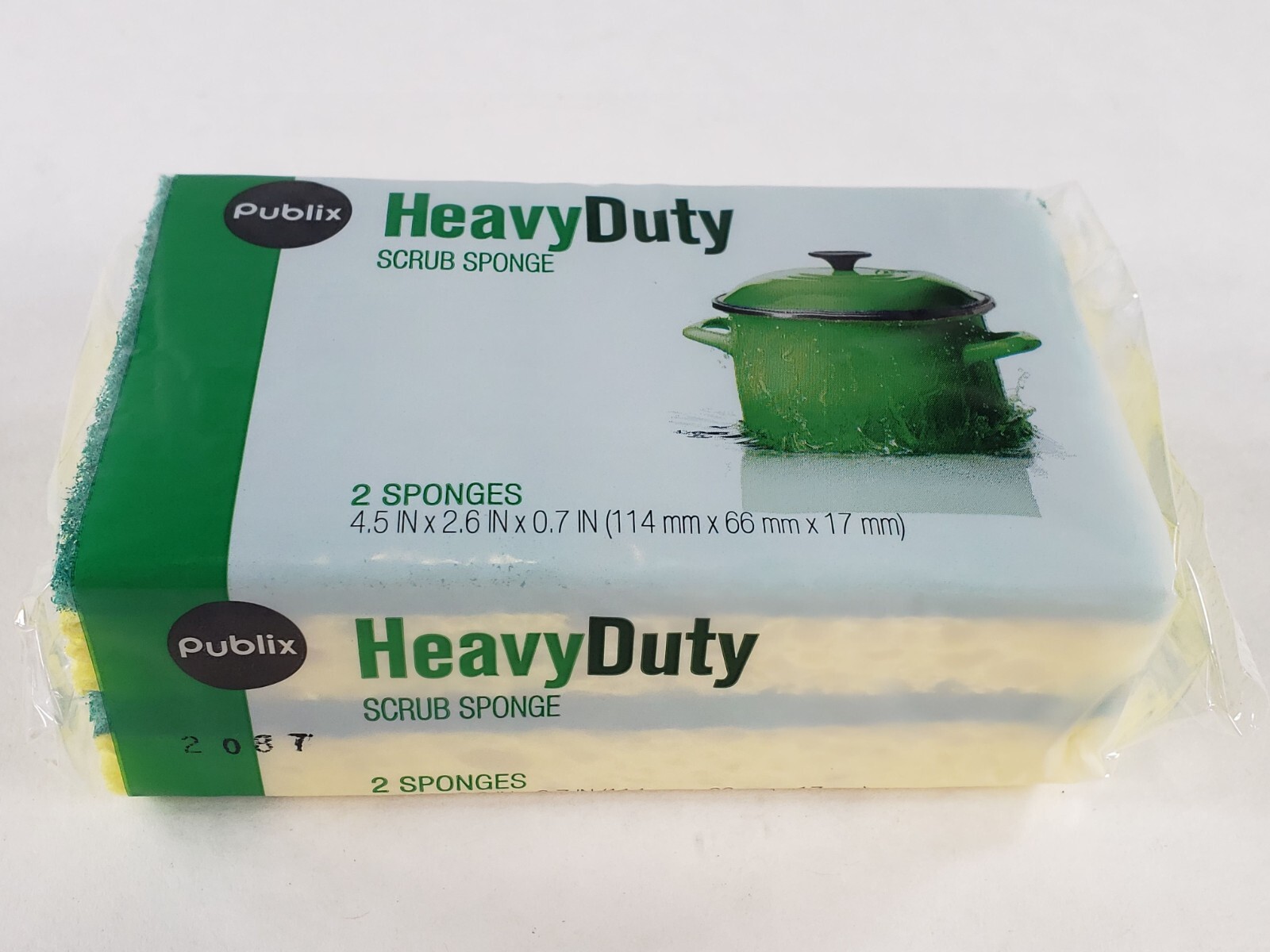 LOT OF 72 Publix Heavy Duty Scrub Sponges 4.5″ X 2.6″ X 0.7″ 6 Boxes