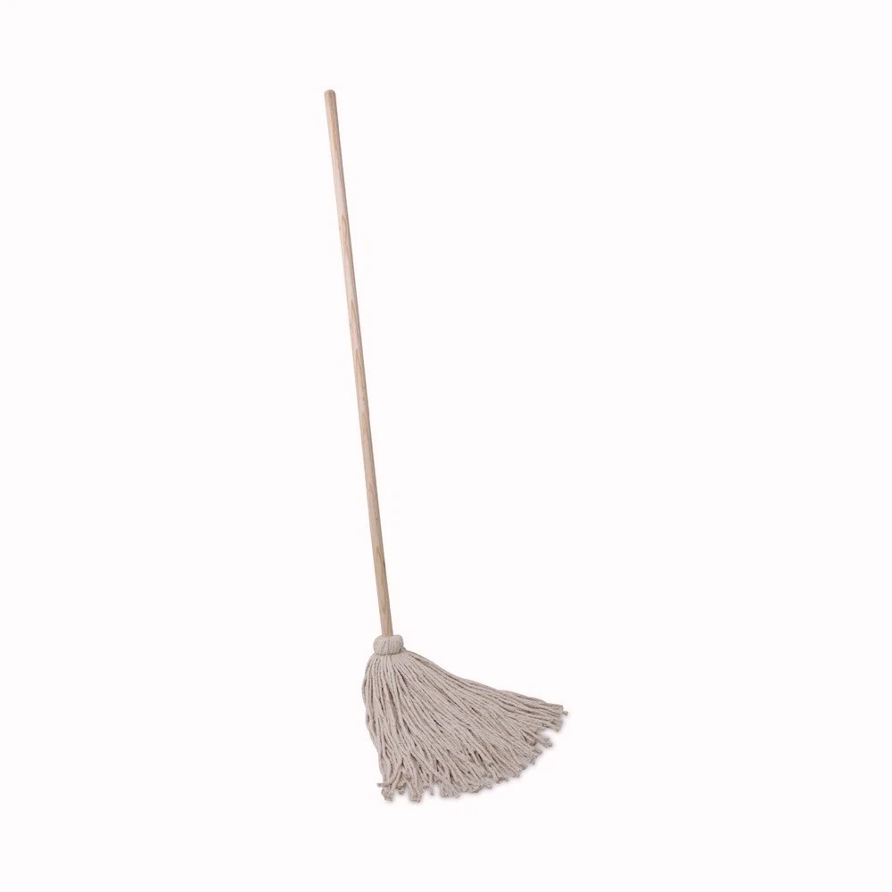 Boardwalk 124C 24 oz. Cotton Fiber Head Deck Mop w/ 54″ Wooden Handle (6/PK) New
