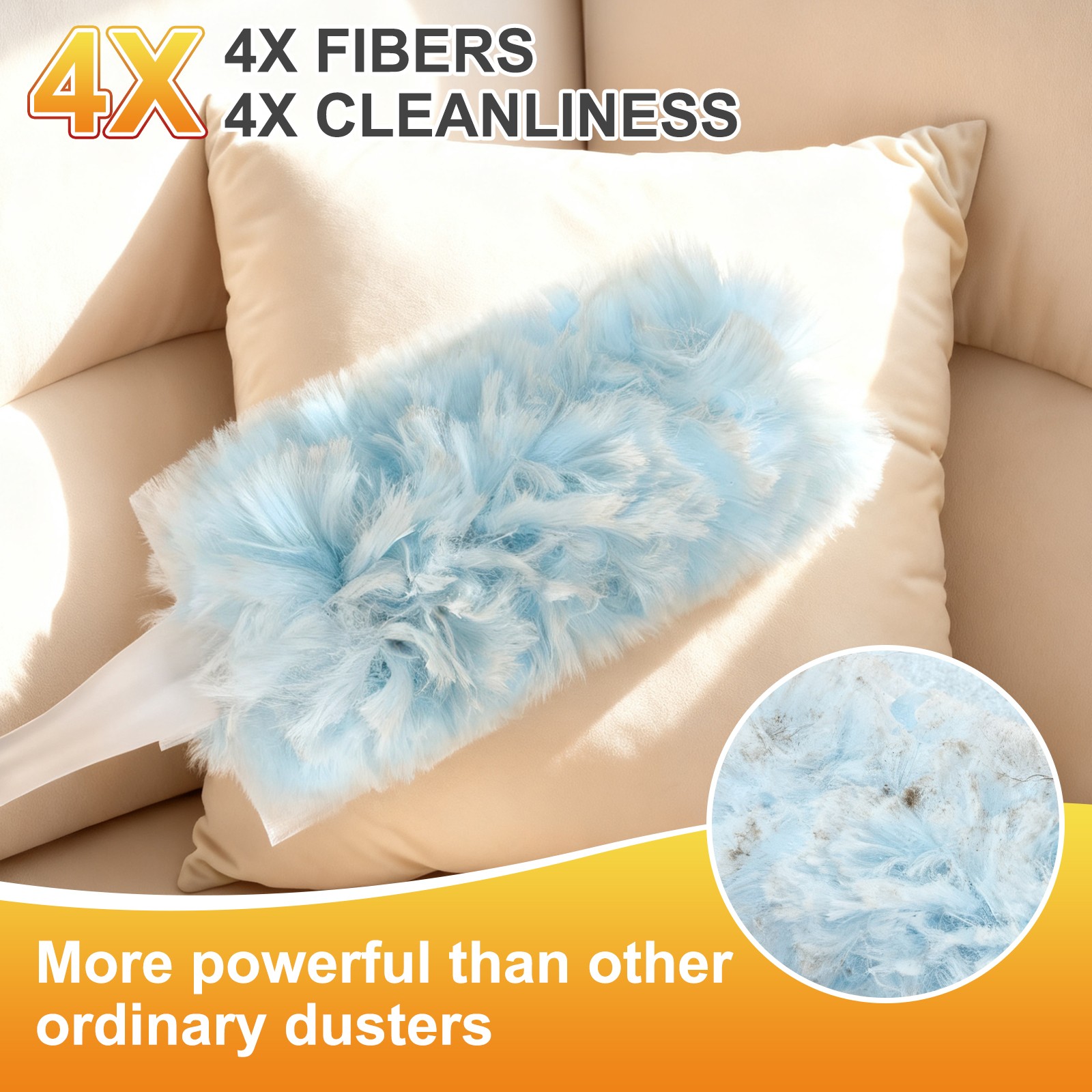 2 Count Blue Handle Refill, with 20 Blue Dusters