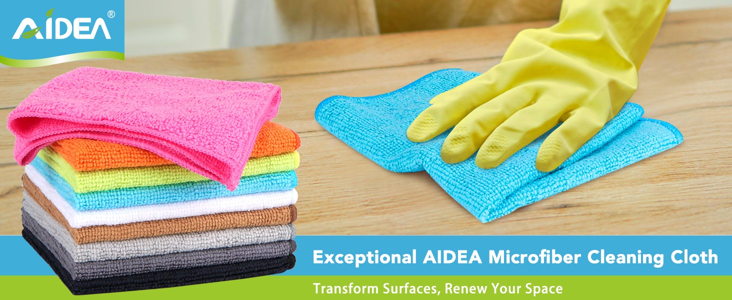 Microfiber Cleaning Cloth-8PK, Microfiber Towels for Cars 12″x16″ | Soft