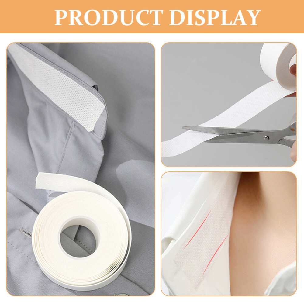 6 Rolls Sweat Tapes Self Adhesive Collar Protector Disposable Shirt Sweat Liner