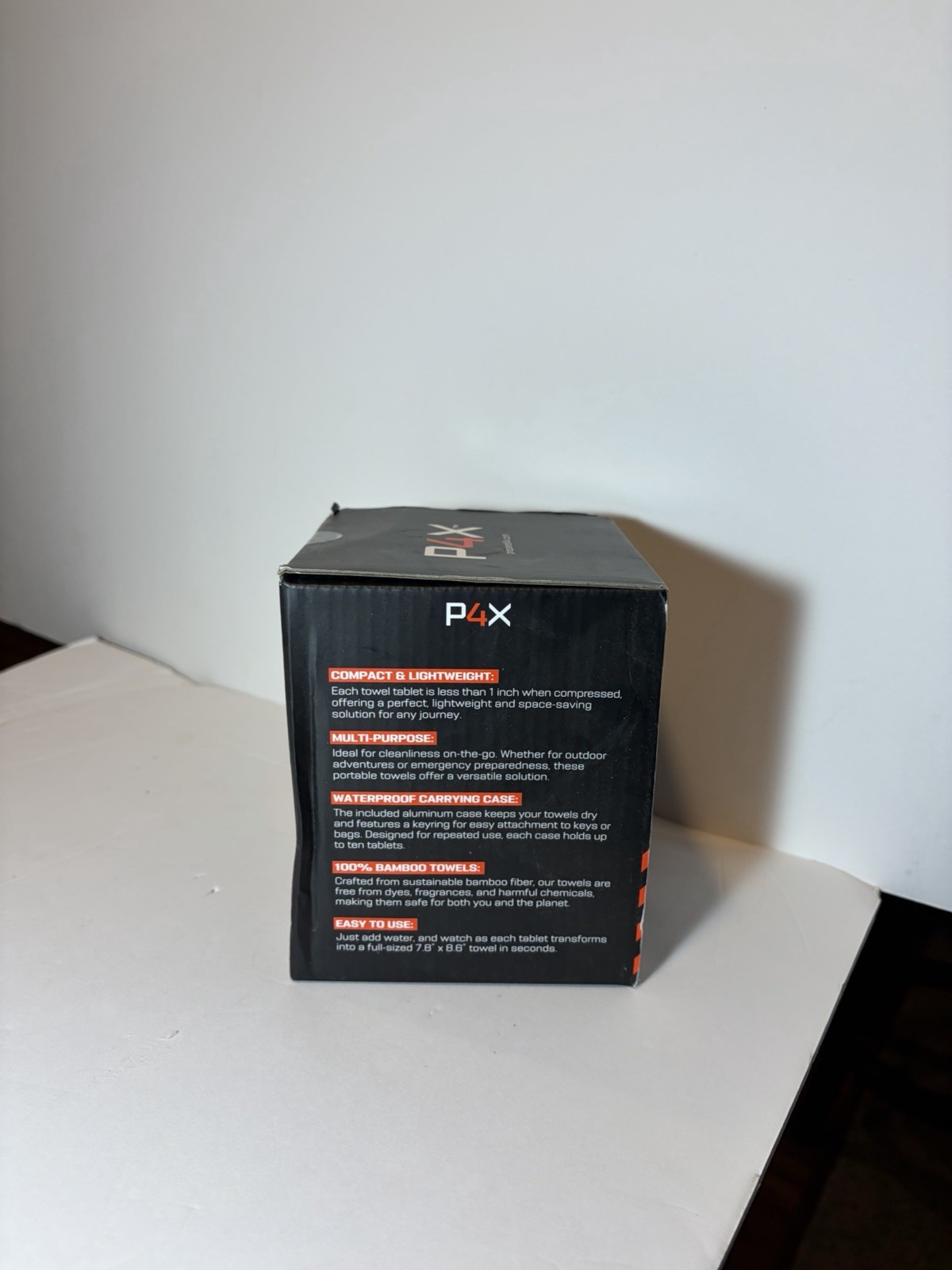 P4X Compressed Biodegradable Bamboo Towels 250 Pack Outdoor Emergency