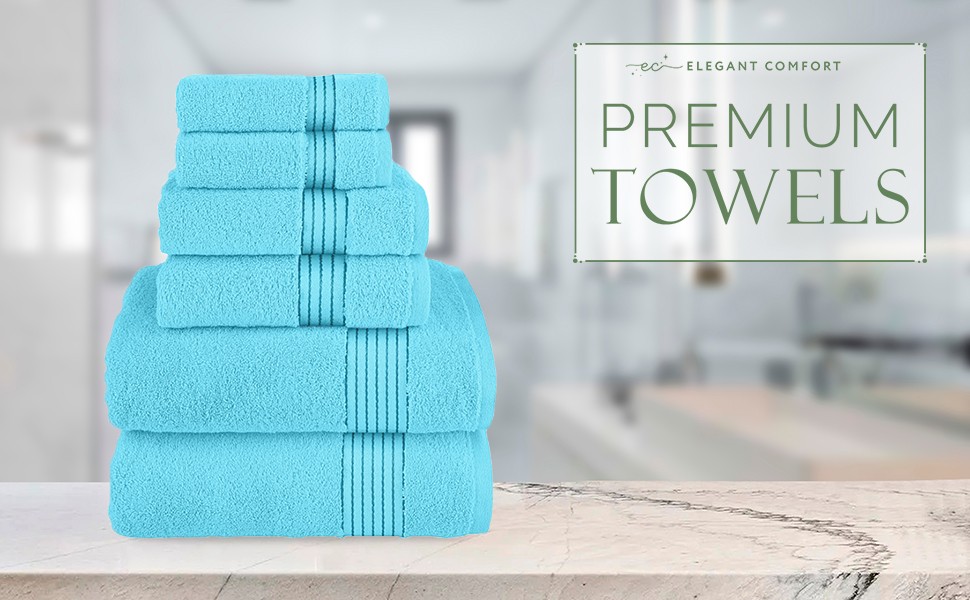 Premium Turkish Cotton 2 Pack Bath Towel Set – 27 x 54 inch, Luxurious Hotel Spa