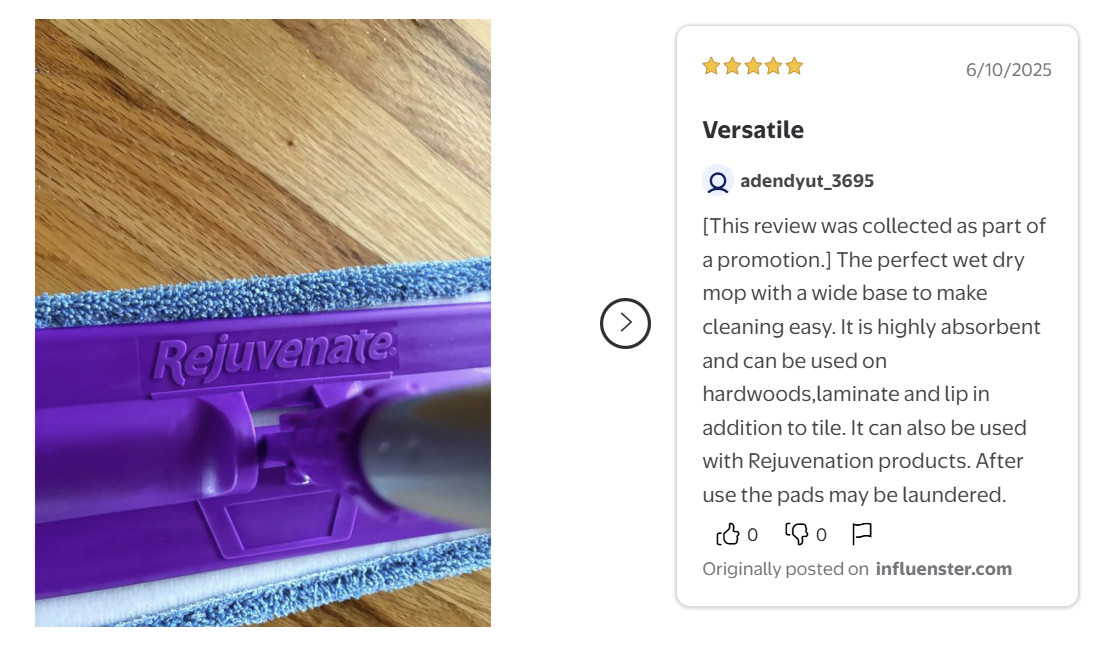Rejuvenate Microfiber Mop Kit with Reusable Pad, 1 Count