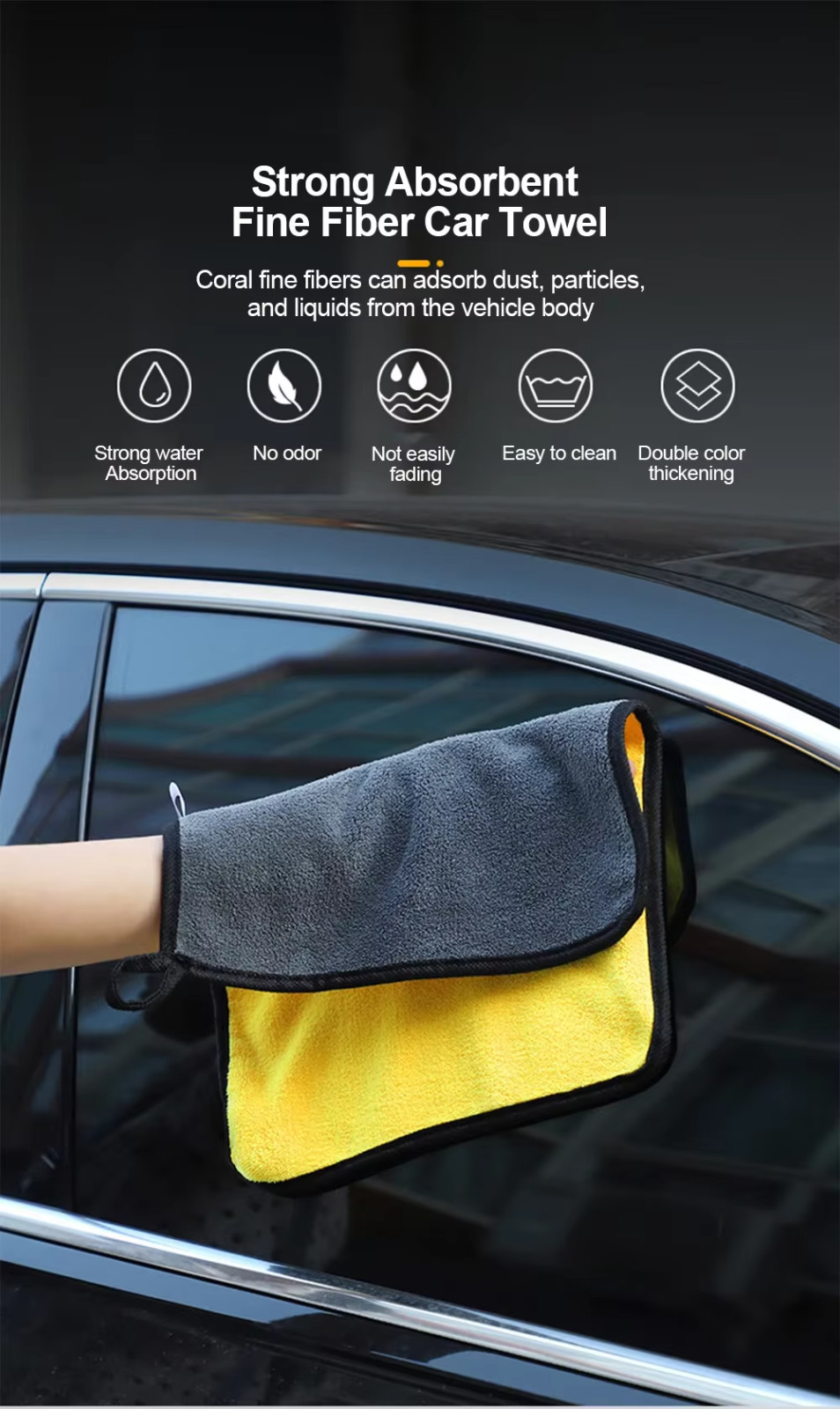 10Pcs Car Wash Towels Cleaning Cloth Absorbent Dry Cloth General Purpose