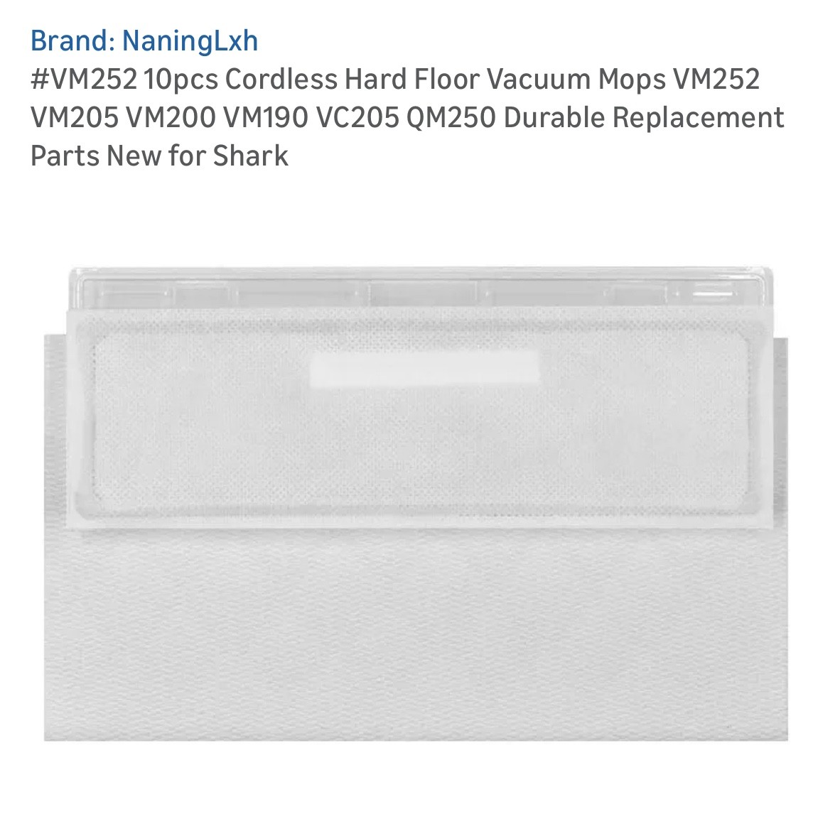 Mop Pad Refills Compatible with Shark Vacmop VMP30 VM252 VM250 VM200 open box