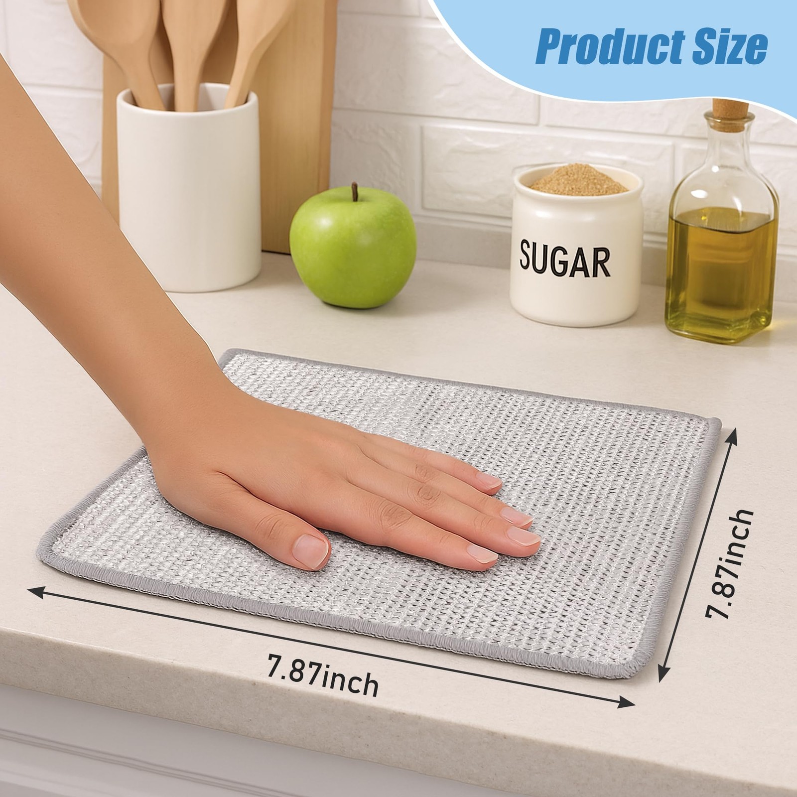 30PCS Non Scratch Wire Dishcloth Steel Wool Scrubber Scrub Pads Kitchen Dish…
