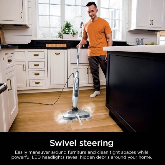 Shark Steam & Scrub Steam Mop, with Steam Blaster Technology, Scrubbing and Sani